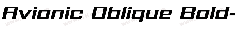 Avionic Oblique Bold字体转换 Avionic Oblique Bold字体转换